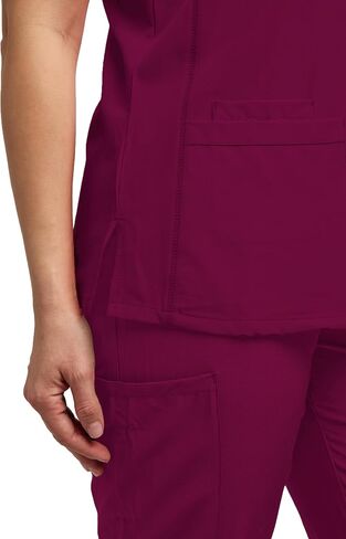 Womens 7 Pocket Scrub Set V-Neck Top and Jogger Pant Medical Nursing Uniform in Saudi Arabia
