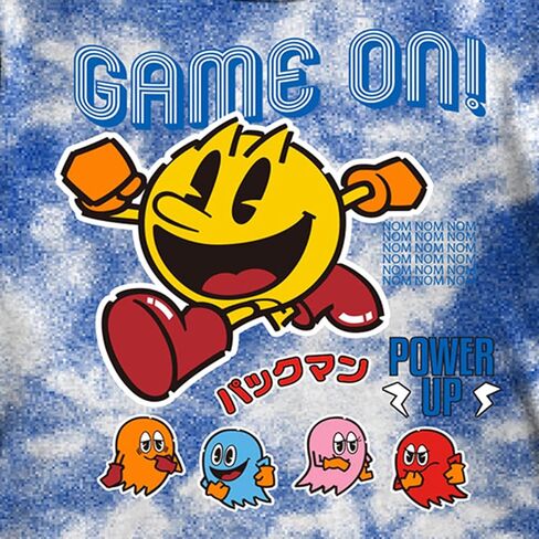 تي شيرت للأولاد من Pacman لألعاب الفيديو، Ms, Jr Namco Atari، تي شيرت رسمي بصبغة التعادل in Kuwait