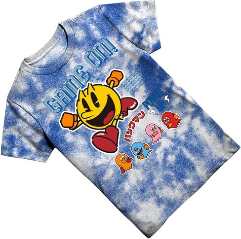 تي شيرت للأولاد من Pacman لألعاب الفيديو، Ms, Jr Namco Atari، تي شيرت رسمي بصبغة التعادل in Kuwait