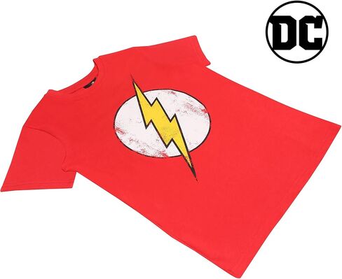 Popgear Boy's Dc Comics the Flash Distressed Logo Boys T-shirt fashion-t-shirts (pack of 1) in Kuwait