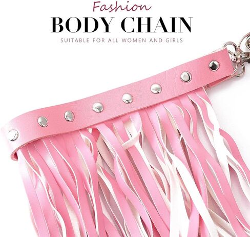 Asooll Punk Leather Women Belts Tassel Fashion Waist Belts Nightclub Party Rave Accessories Belts for Women and Girls in Saudi Arabia