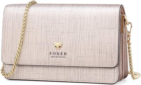 FOXER حقيبة كروس جلدية للنساء صغيرة كروسبودي محفظة كلاتش in Saudi Arabia