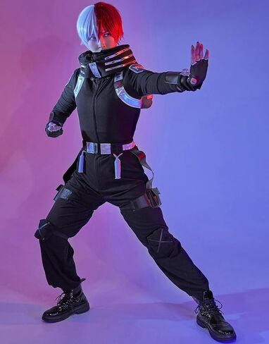 miccostumes Unisex Full Set of Anime Combat Uniform Suit Cosplay Costume Outfits in Kuwait