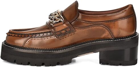 FRANCO CUADRA Women's Slip On Moccasin in Genuine Leather Brown in Saudi Arabia