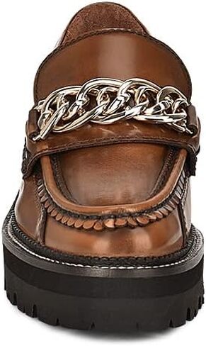 FRANCO CUADRA Women's Slip On Moccasin in Genuine Leather Brown in Saudi Arabia
