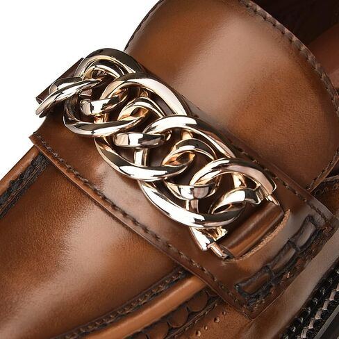 FRANCO CUADRA Women's Slip On Moccasin in Genuine Leather Brown in Saudi Arabia