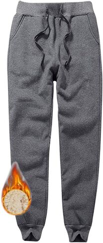 Aprsfn Women's Casual Warm Sherpa Lined Active Pants Jogger Harem Pants in Saudi Arabia