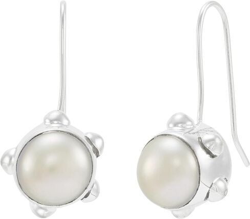 Silpada 'Fine Treasure' Sterling Silver Freshwater Pearl Drop Earrings in Saudi Arabia