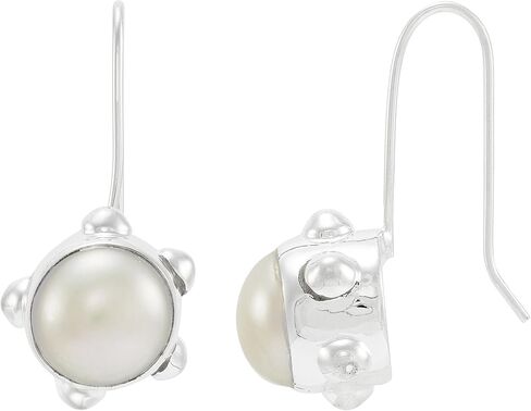 Silpada 'Fine Treasure' Sterling Silver Freshwater Pearl Drop Earrings in Saudi Arabia