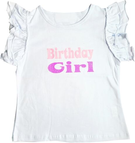 تي شيرت Kirei Sui للفتيات لأعياد الميلاد رفرفة بدون أكمام مكشكش in Kuwait