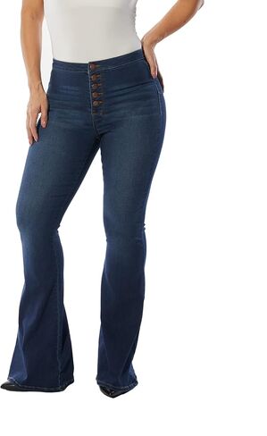 حذاء نسائي من بيت الدمى ذو لون داكن ومموج ومتوهج مع أزرار مكشوفة وسحاب in Kuwait