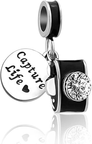 La Menars Travel Charm for 925 Sterling Silver for Women's Bracelets & Necklaces Dangle Pendant for Christmas Day Valentine's Day Mother's Day Gifts for Girls in Kuwait