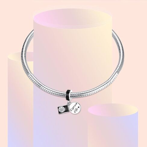 La Menars Travel Charm for 925 Sterling Silver for Women's Bracelets & Necklaces Dangle Pendant for Christmas Day Valentine's Day Mother's Day Gifts for Girls in Kuwait