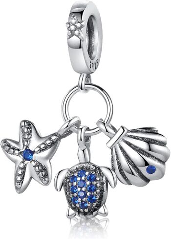 La Menars Travel Charm for 925 Sterling Silver for Women's Bracelets & Necklaces Dangle Pendant for Christmas Day Valentine's Day Mother's Day Gifts for Girls in Kuwait