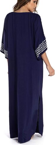 Wander Agio Women's Conservative Bikini Cover Up Beach Kimono Coverups Robe Pringting Covers in Kuwait