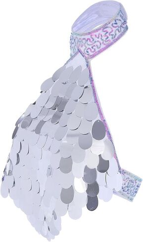 Zoestar Sequin Rave Top Costume Sequin Crop Top Shiny Party Bra Top Concert Festival Tops for Women and Girls in Kuwait