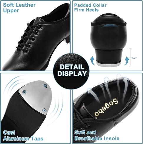 أحذية Sogebo الجلدية للرجال من Jazz Tap للرقص للبالغين in Kuwait