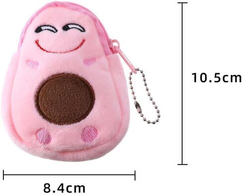 Green Plush Purses Fashion Children Small Coin Purse Cute Avocado Plush Purses Kids Key Case Bag Money Pouch for Women Boys Girls Mini Handbag, Accessories in Saudi Arabia