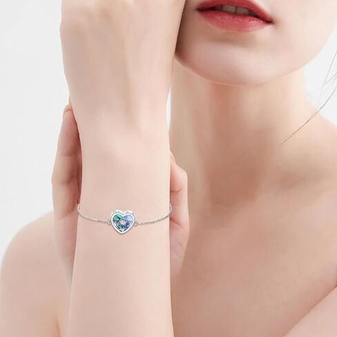 MONGAS Sea Turtle Urn Bracelet 925 Sterling Silver Bracelet Turtle Cremation Bracelet For Ashes Keepsake Memorial Jewelry Gifts For Women Girls in Saudi Arabia