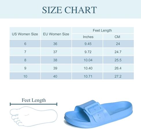 Womens Comfort Adjustable Two Strap Double Buckle eva Sandals Slip on Slides in Saudi Arabia