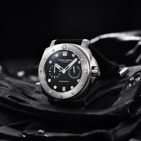 Pagani Design Men's Automatic Mechanical Watch Sports Diving Waterproof Nylon Band Men's Watch Automatic Calendar Sapphire Glass Watch in Saudi Arabia