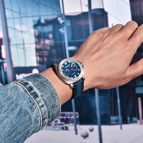 Pagani Design للرجال ساعة ميكانيكية أوتوماتيكية رياضية غوص مقاومة للماء حزام نايلون ساعة رجالية تقويم تلقائي ساعة زجاج الياقوت in Kuwait