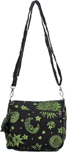 Sun Moon Stars and Planets Celestial Hippie Boho Crossbody Single Shoulder Bag in Saudi Arabia