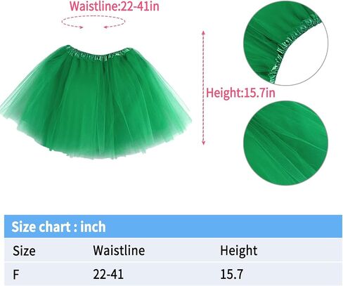 Tutu for Women Kids Costume Accessories Set Pom Pom Headband Layered Tulle Tutu Skirt Heart Shape Sunglasses Bead Necklaces in Saudi Arabia