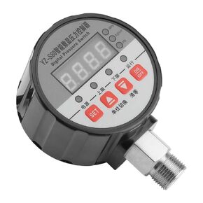 220V Digital Air Pressure Switch Water Pump Pressure Controller with 4 Digital LED Display for Water Pump Air Compressor