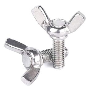 10 Pcs M8 Carbon Steel Zinc Plating Wing Butterfly Screws Bolts,Wing Bolt,Machine Fastener,Thumb Hand Screws for Electronic Equipment (Galvanized M8-1.25 x 70mm)
