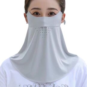 Sun Protection Neck Gaiter Face Scarf with Ear Loops,Lightweight Balaclava Style Face Scarf Cover for Outdoor Sunscreen