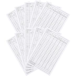 Baluue Golf Scorecards 30pcs Golf Score Sheet Golf Scorecards Record Score Keeper Card Scorekeeper Accessory