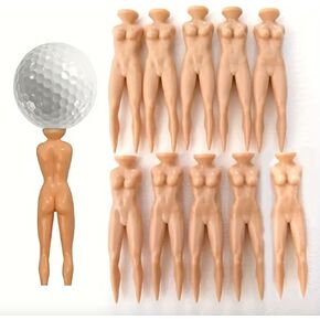 Nudi-Tee, Nude Tease, Naked Lady Golf Tees (10 Pack)