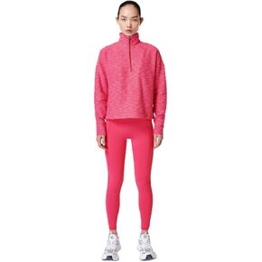 Sweaty Betty Women's Rest Up Half Zip Pullover/Tulip Red