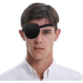 3D Eye Patch for Adult and Kid Adjustable Eye Patch (Black)