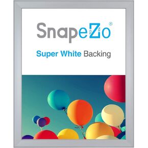 SnapeZo Black 5x7 Photo Frame, Front-Loading, Wall Mount, Aluminum 0.79" Profile, Slim Series