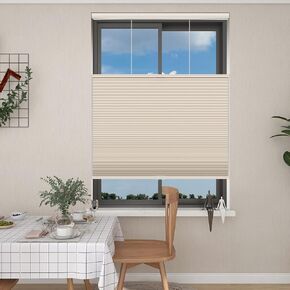 Changshade Top Down Bottom Up Shades,Blackout Cellular Shades Cordless,Top Down Bottom Up Cellular Shades,Honeycomb Blinds for Windows,Cellular Blinds Cordless,36Wide*72High,Black