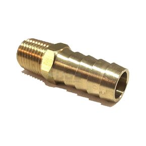 1/2" Hose ID to 1/4" Male NPT MNPT Straight Brass Fitting Fuel/AIR/Water/Oil/Gas/WOG