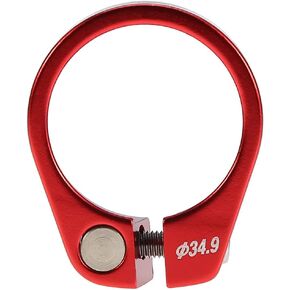 VGEBY1 Bike Seat Post Clamp, Bike Quick Release Clamp 34.9mm Aluminum Alloy Bike Seat Tube Clip for 30.4/30.8/31.6mm Seat Post.(Red)