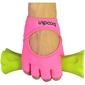 Anser 7150282 Woman Half Finger Girl Short Fingerless Gloves for Indoor Yoga Gym Fitness Body Building Training