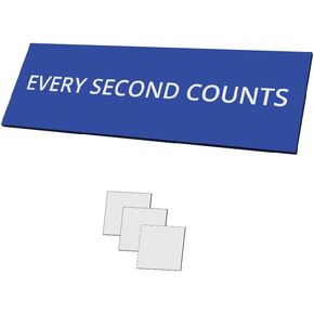 Every Second Counts Wall Sign With Adhesive - Kitchen Decor - 9.25" x 3"