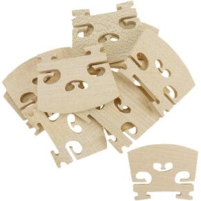 10 Pcs Maple 3/4 Violin Bridge Cut to Fit Violin Parts
