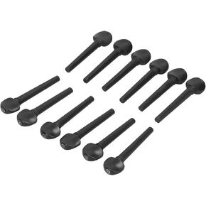 12Pcs Ebony Tunning String Peg Viola Tuning Peg 8.7cm Wooden Tuning Replacement Accessories Violin Fiddle Tuning Peg with Fisheye Ebony Wood for Oud Violin Fiddle ﻿
