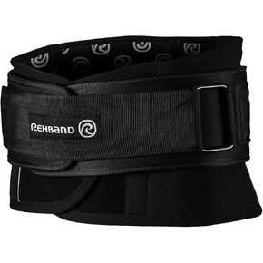 Rehband X-RX Back Support, Heavy weightlifting support 7mm neoprene, 2-in-1 back support with integrated lifting belt for heavy weight lifting workouts