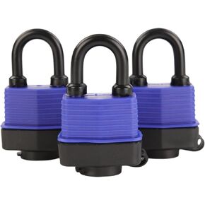 SEPOX® 20Pcs Heavy-Duty 44mm 1.75" Out-Door Padlock Keyed-Alike, Water-Proof Cover, Steel Lock with Same-Key, Weather-Proof Extra-Long-Shackle Anti-Rust, Brass Cylinder for Boat,Fishing, Marine,Fence