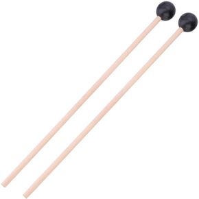 Marimba Mallets, Keyboard Smooth Wooden Handle Rubber Mallets Instrument Accessory Percussion