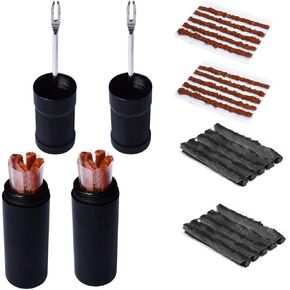 Bike Tubeless Tire Tyre Repair Kit Plugger Plugs Tool Repair Tires Fix Flat Puncture MTB and Road Mountain Bicycle +30 Strips (10 x1.5 mm + 10 x 2.5 mm + 10 x 3.5 mm)