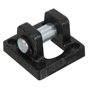 PATIKIL 63x63x32mm Air Cylinder Pneumatic Rod Pivot Clevis Mounting Bracket, Black