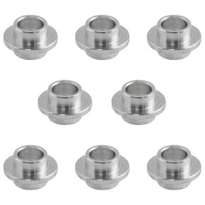 8mm Roller Skate Bearing Spacer Silver Skateboard Scooter Quad Axle Roller Skating Axle Roller Spacer 8pcs