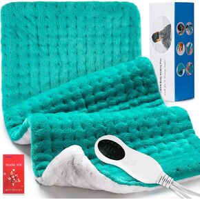 KOMAN Heating Pad, Electric Heating Pad for Back Pain Relief, Moist Dry Heating Pad with 10 Heat Settings, Heating Wrap for Neck and Shoulder, Fast Heating, Auto Shut-off, 12"x 24"…